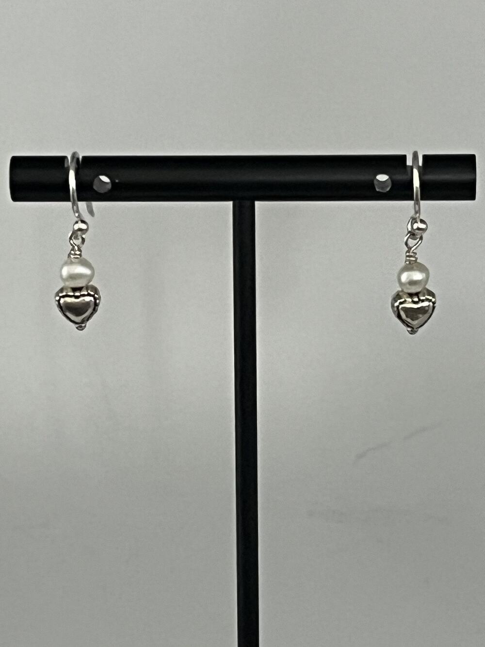 Nadine Leo Mississippi River Pearl Co Sterling Silver Pearl Earrings